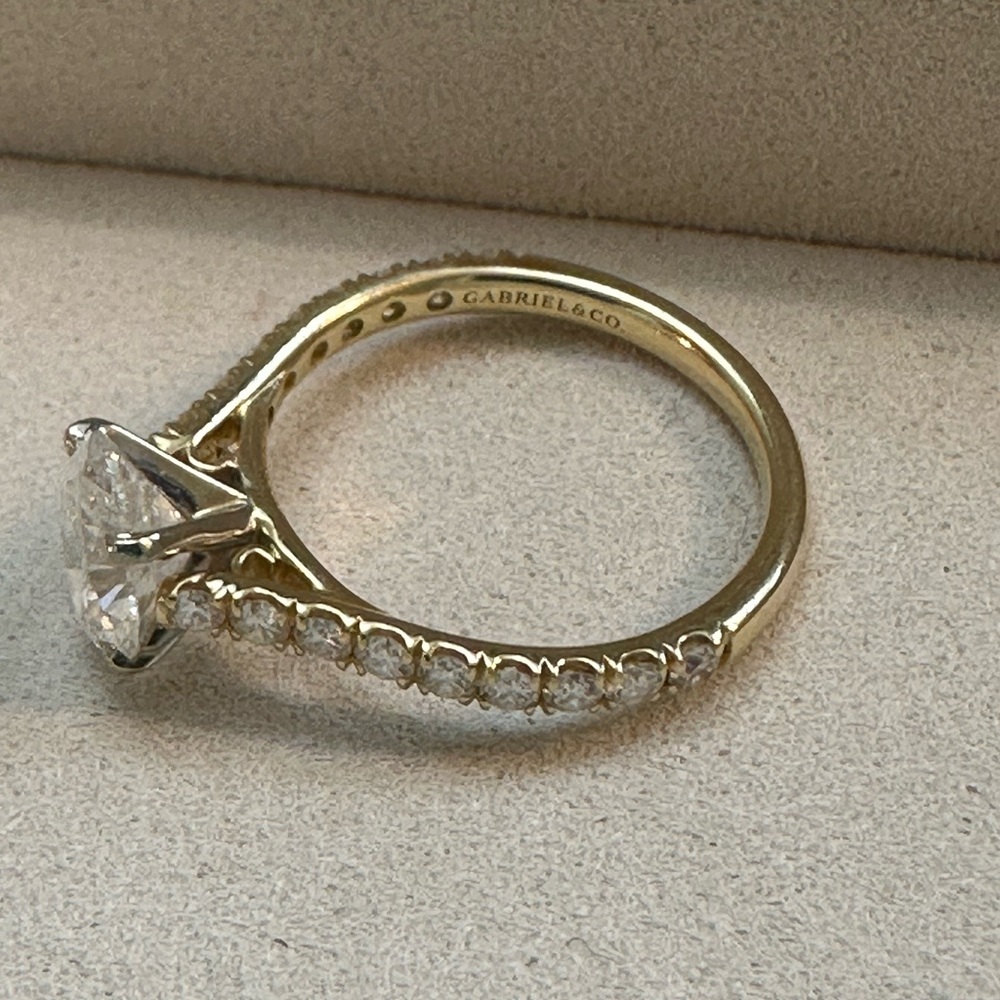 Gabriel & Co engagement ring